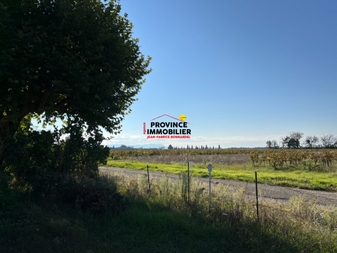 En campagne avec vue dégagée sur les vignes et fort potentiel